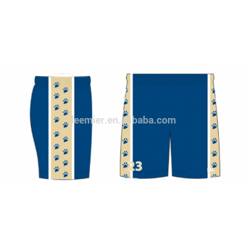 Sublimation sportswear blue argyle lacrosse shorts custom brand